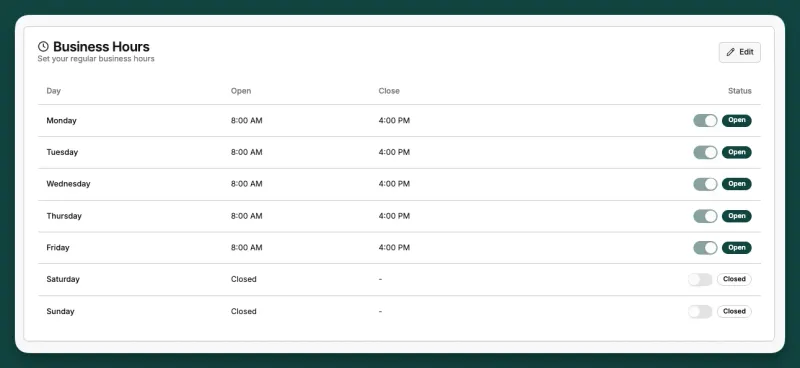 Appointment Scheduling Interface