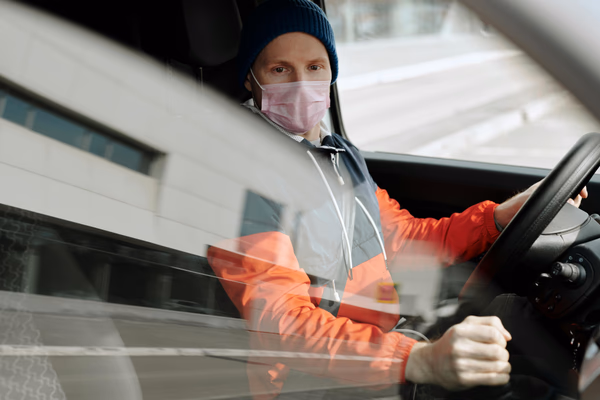 Logistics professional coordinating deliveries and shipments