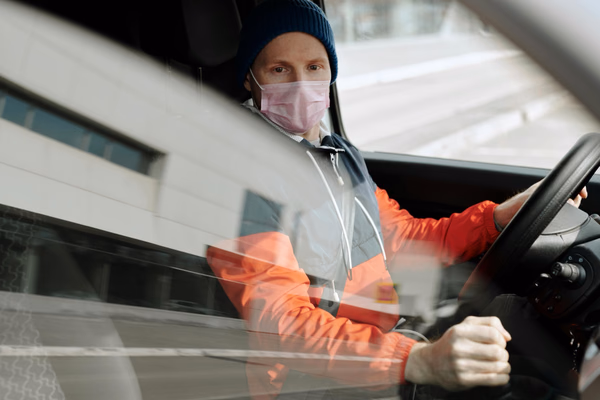 Logistics professional coordinating deliveries and shipments