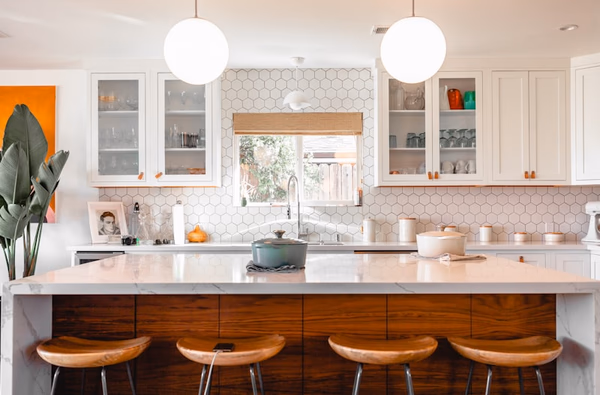 Home renovation professional working on a kitchen remodel