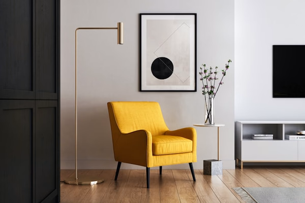 Professional interior designer discussing design concepts with clients