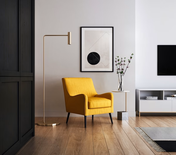 Professional interior designer discussing design concepts with clients