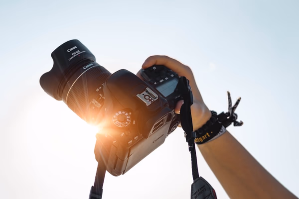 Professional photographer capturing a special moment at an event