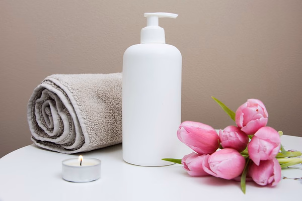 Salle de soins paisible avec table de massage et ambiance relaxante