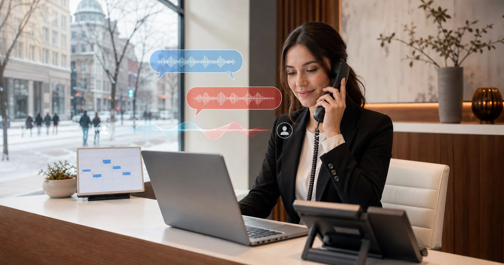 Bilingual AI receptionist support for English and French Canadian callers
